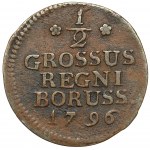 Westpreußen(?), Halbpfennig 1796-B, Breslau - REGNI BORUSS