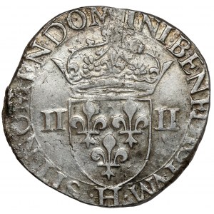 Heinrich von Valois, 1/4 Ecu (quart d'écu) 1580, La Rochelle