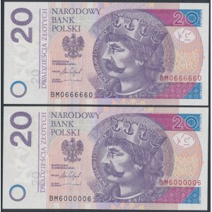 20 PLN 2016 BM - 0666660 und 6000006 - Radar (2 Stck.)