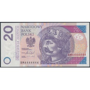 20 zł 2016 BM - 4444444 - jednorodny solid