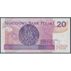 20 zł 2016 BM - 4321234 - numer radarowy w układzie kolejnym