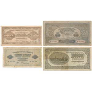 Set from 100,000 to 1 million mkp 1923 (4pcs)