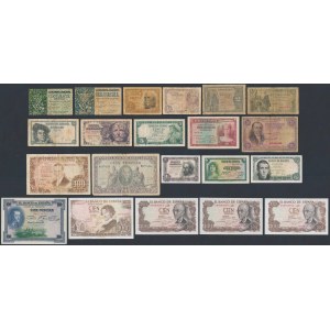 Spain, set of banknotes MIX (21pcs)