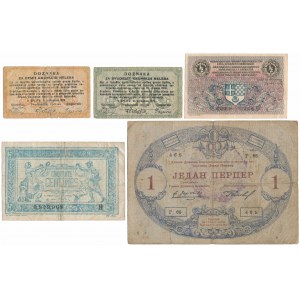 Europe - banknotes lot (5pcs)