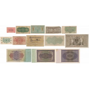 Europa - zestaw banknotów MIX, głównie Niemcy (13szt)