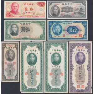 China - banknotes lot (8pcs)
