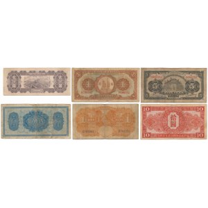 Chiny, zestaw banknotów MIX (6szt)