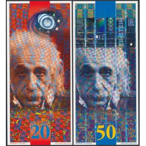 Roger Pfund - A.Einstein E=mc2 - 20 and 50 (2pcs)