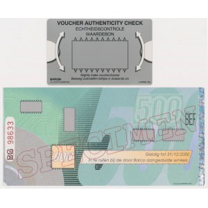 BARCO, voucher 500 - SPECIMEN and card (2pcs)