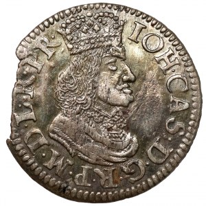 Johannes II. Kasimir, Dwugrosz Danzig 1651 GR - Rosen