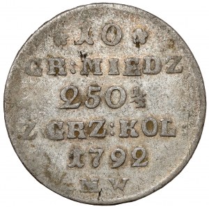 Poniatowski, 10 pennies 1792 M.W.