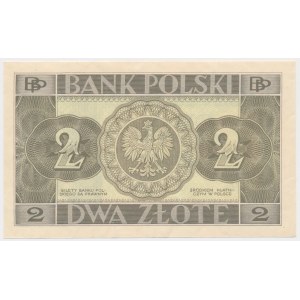 2 zloty 1936 - without subprint, series and numbering