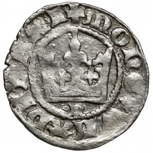 Władysław II Jagiełło, Półgrosz Kraków - type 2 - letter N