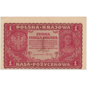 1 mkp 1919 - I Serja JS - przesunięty druk
