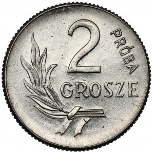 Próba NIKIEL 2 grosze 1949