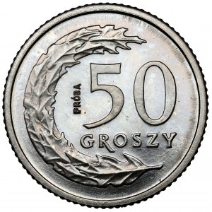 Próba NIKIEL 50 groszy 1990