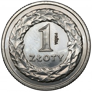 Próba NIKIEL 1 złoty 1990