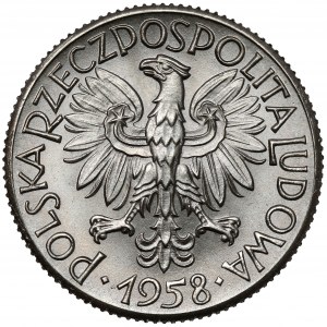 Próba NIKIEL 1 złoty 1958 - gołębie