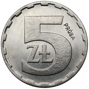 Próba NIKIEL 5 złotych 1979