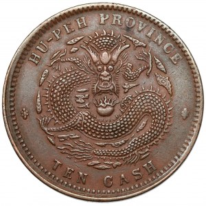 China, Hupeh, Guangxu, 10 Bargeld (1902-1905)