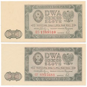 2 gold 1948 - BS and CF - set (2pcs)