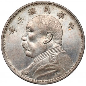 Chiny Republika, Shikai, Yuan / Dollar rok 3 (1914)