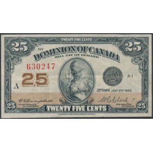 Kanada, 25 Cents 1923 - A