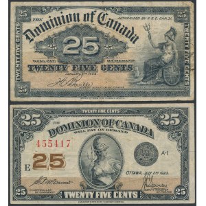 Kanada, 25 Cents 1900 und 25 Cents 1923 (2Stück)