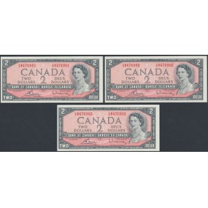 Kanada, 2 Dollars 1954 (3szt)