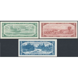 Canada, 1, 2 & 5 Dollars 1954 (3pcs)