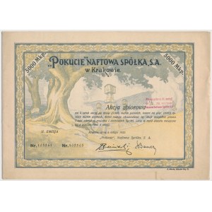 POKUCIE Oil Company, Em.2, 5x 1,000 mk 1922