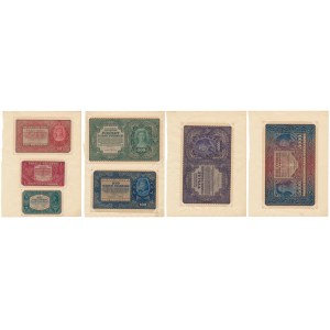 Satz 1/2 - 5.000 mkp 1919-1920 - in Karten (7 Stk.)