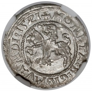 Sigismund I. der Alte, Vilnius 1521 halber Pfennig - schön und selten