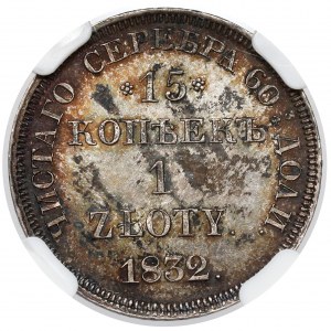 15 kopiejek = 1 złoty 1832 HГ, Petersburg