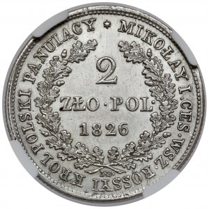 2 polnische Zloty 1826 IB - seltenes Jahr
