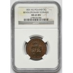 November Uprising, 3 pennies 1831 KG