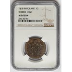 3 Polish pennies 1818 IB - new minting Warsaw - BEAUTIFUL