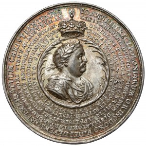 Jan III Sobieski, Medal Święta Liga 1684 (Höhn) - WYŚMIENITY