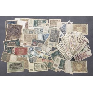 Pakiet słabo zachowanych banknotów polskich MIX (265szt)
