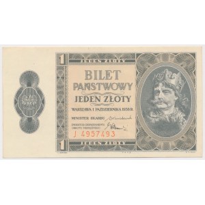 1 złoty 1938 Chrobry - J