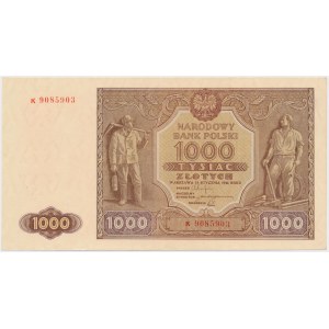 1.000 złotych 1946 - K (Mił.122a)