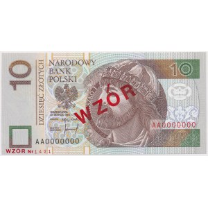 10 zloty 1994 - MODEL - AA 0000000 - No. 1421.