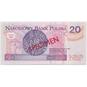20 Zloty 1994 - MODELL - AA 0000000 - Nr. 1234