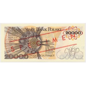 20.000 zł 1989 - WZÓR - A 0000000 - No.0548