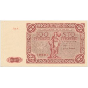 100 złotych 1947 - duża litera