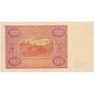 100 zloty 1946 - large letter