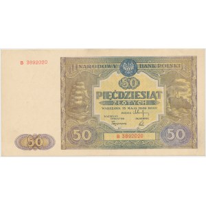 50 Zloty 1946 - Kleinbuchstabe