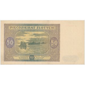 50 zloty 1946 - small letter