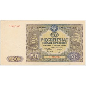 50 zloty 1946 - large letter