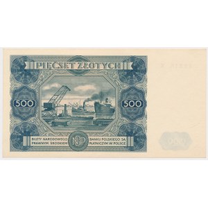 500 Zloty 1947 - X